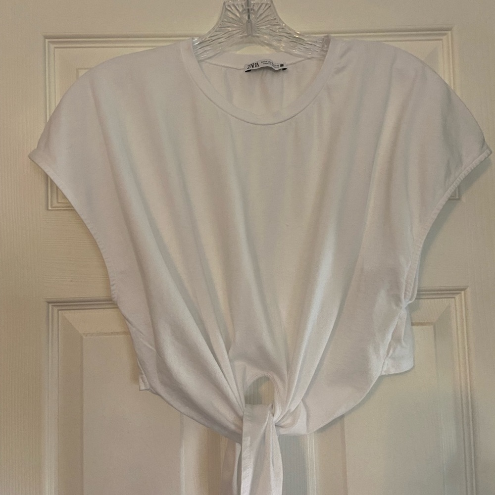 Zara bow knot crop top